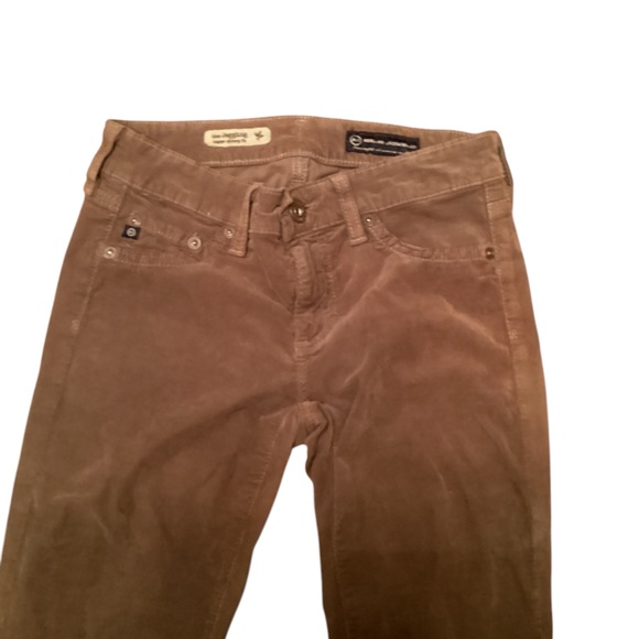 Ag Adriano Goldschmied Denim - Ag Adriano goldschmied corduroy jeans in brown the jegging super skinny fit